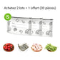 🥢Sac de Conservation en Aluminium Reutilisable et Fermable🌍Parfait pour Stocker et Protéger Vos Aliments!🌿