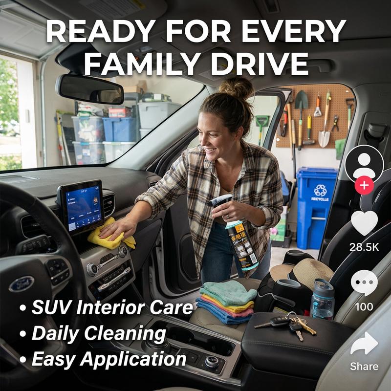 🚗 Nettoyant intérieur en spray – Redonnez à votre voiture son aspect neuf en quelques minutes ✨