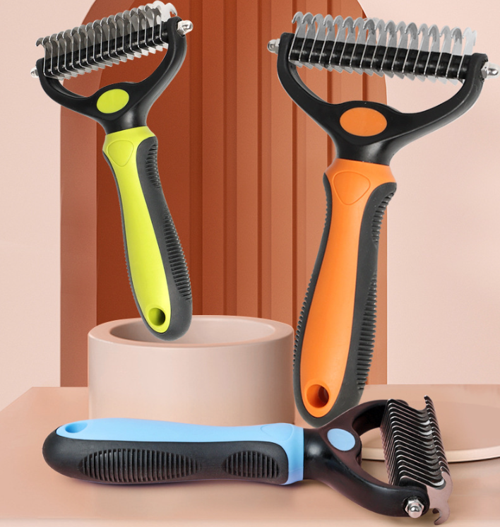🐾 PROMO LIMITÉE 50% DE RÉDUCTION ! ✨ Brosse Démêlante pour Chats et Chiens – Professionnel, Double Face ✨