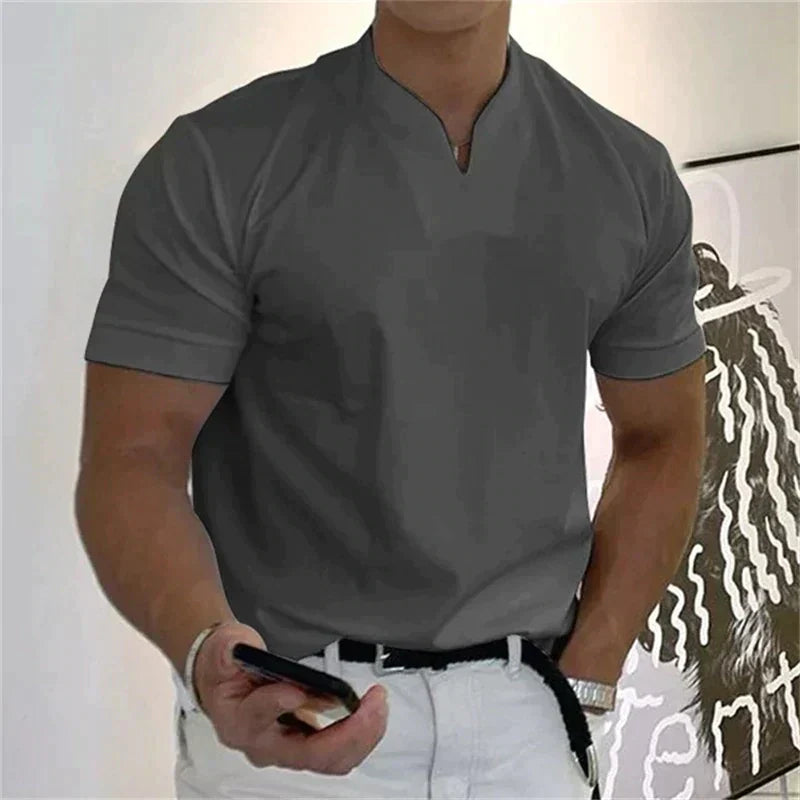 👕 59% de Réduction! ⚡ Chemise de Sport à Manches Courtes pour Hommes – Respirante, Légère & Confort Optimal 🏃