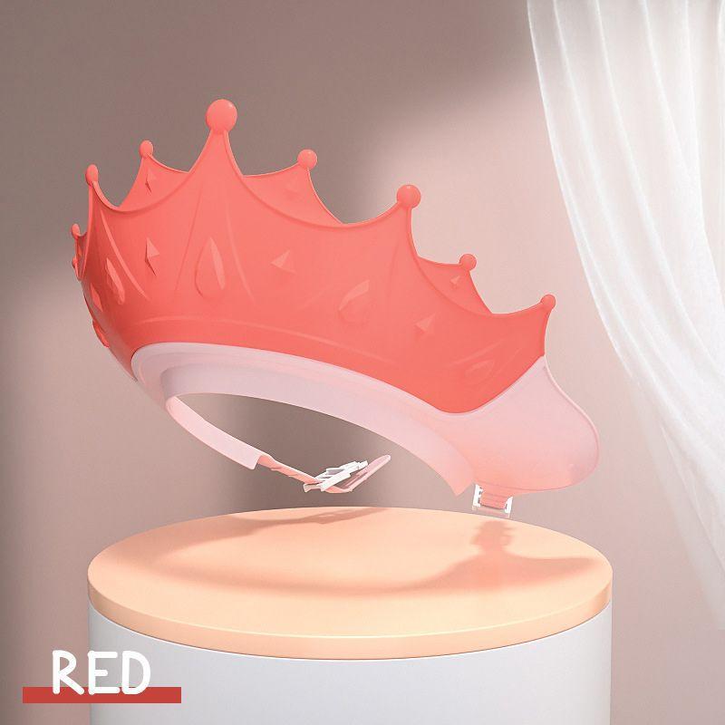 🔥 -50% ! 🛁 Bonnet de Douche Imperméable pour Bébé – PP + TPE – 15×13 cm – Ajustable – Couronne Dessin Animé – Jaune/Bleu/Rouge – Anti-Eau Yeux et Oreilles 👶