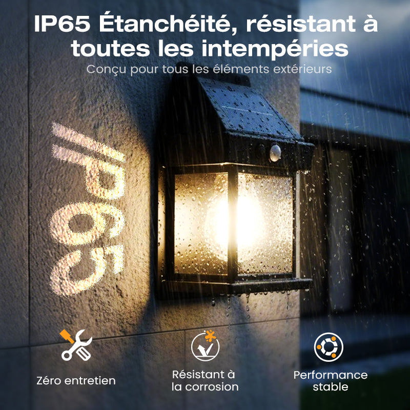 Offre spéciale Nouvel An : 50 % de réduction sur tout ! 🔥Applique murale solaire à détecteur de mouvement en tungstène