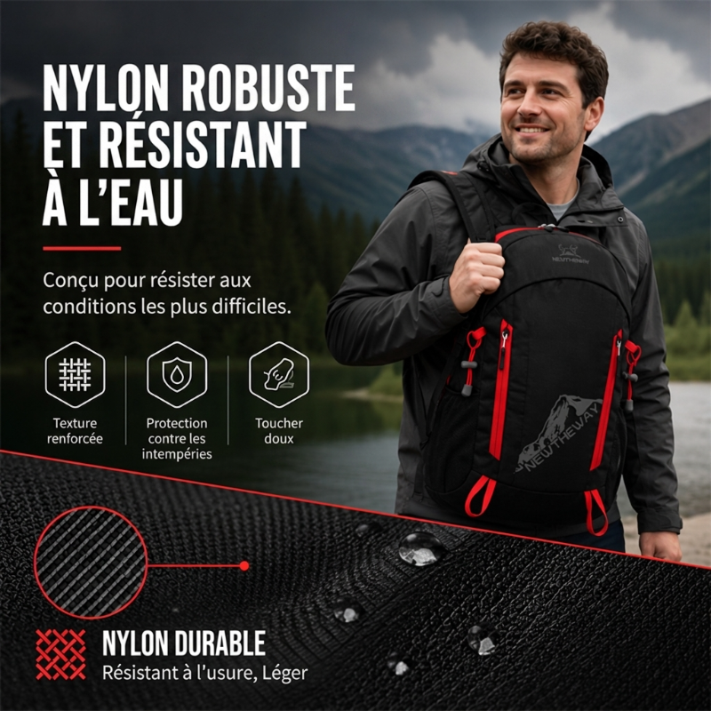 Sac à dos de camping pliable et étanche