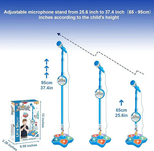 Microphone de karaoké pour enfants avec lumière