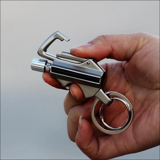 🔥💖 PROMO -50% ! Porte-clés Briquet à Silex – apparence, Rechargeable & 10 000 Utilisations | Survie, Camping & Cadeau (4 Modèles)