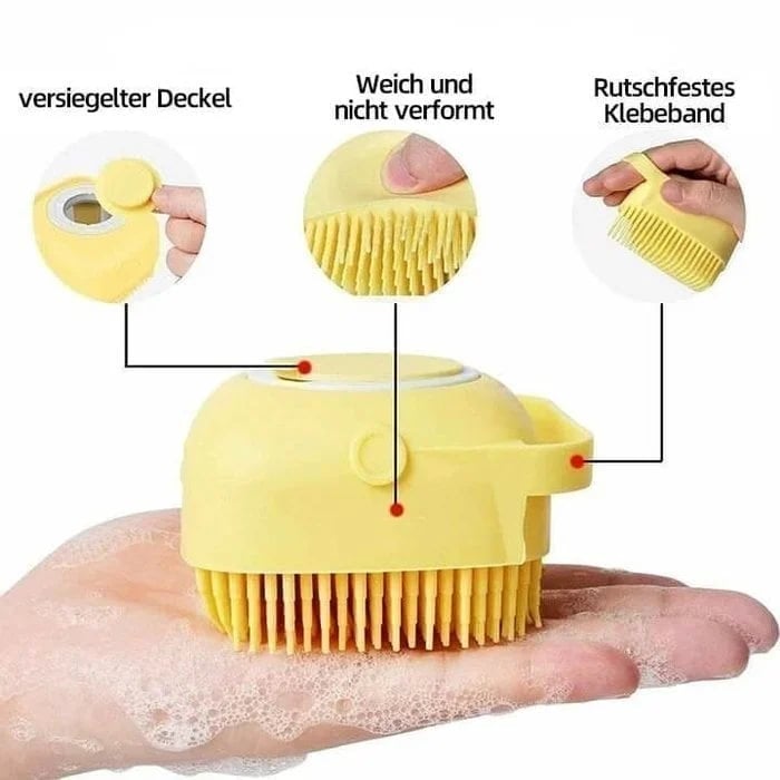 🐶Brosse de bain pour cheval, chien et chat🐱 Gants de massage Peigne de sécurité en silicone souple Accessoires pour animaux de compagnie❤️