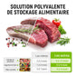 🥢Sac de Conservation en Aluminium Reutilisable et Fermable🌍Parfait pour Stocker et Protéger Vos Aliments!🌿