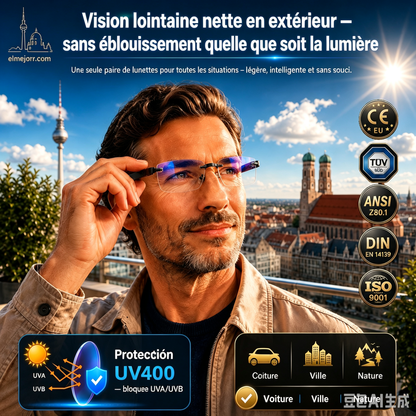 🔥Nouvelles lunettes de lecture à double usage avec filtre anti-lumière bleue en saphir haute dureté✨