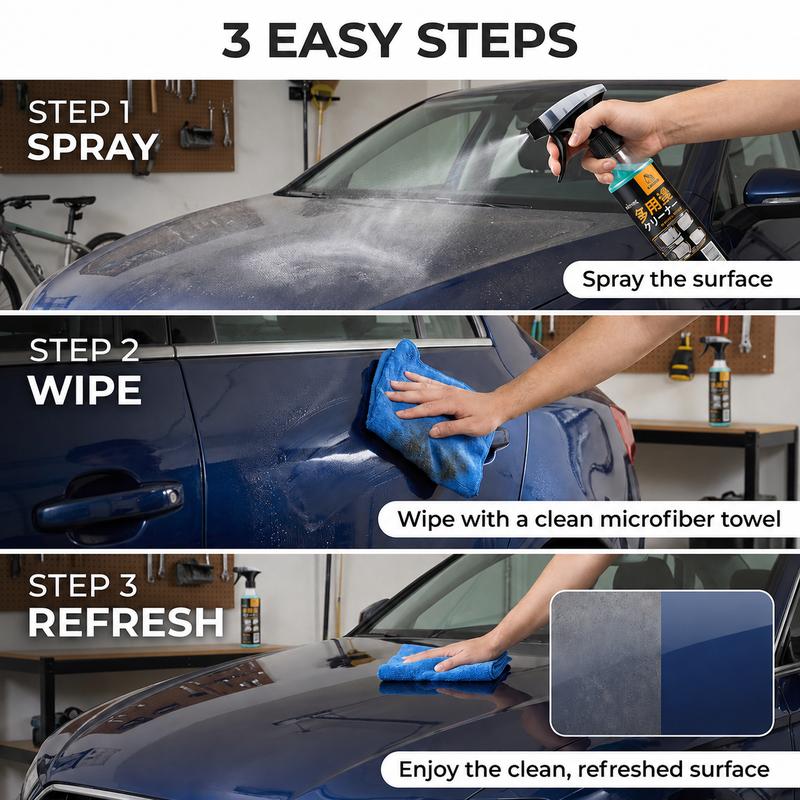 🚗 Nettoyant intérieur en spray – Redonnez à votre voiture son aspect neuf en quelques minutes ✨