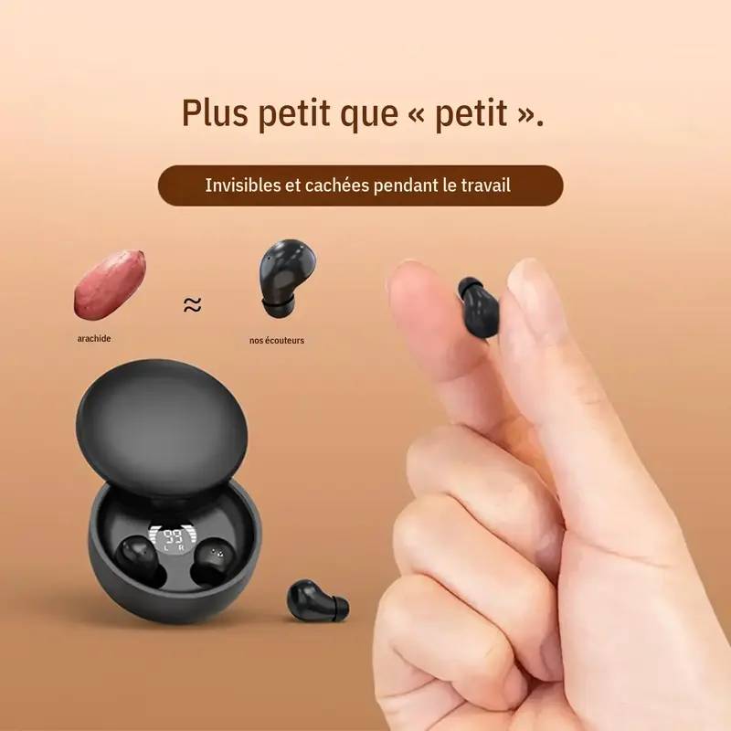 🔥🌙 Écouteurs Bluetooth ultra-compacts pour dormir – Confortables même en position latérale, parfaits pour écouter méditations, podcasts ou bruits blancs, et glisser vers le sommeil en douceur 😴✨