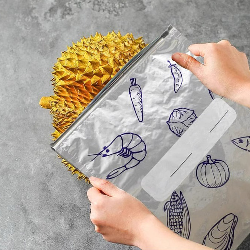 🔥Bestseller Mondial🍗 Offre limitée ! Achetez 1 obtenez 1 gratuits🥦Sacs de Rangement Réutilisables en Aluminium avec Fermeture Hermétique