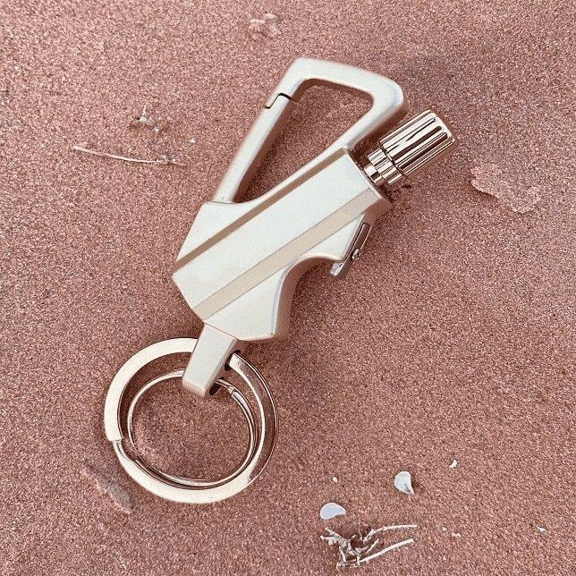 🔥💖 PROMO -50% ! Porte-clés Briquet à Silex – apparence, Rechargeable & 10 000 Utilisations | Survie, Camping & Cadeau (4 Modèles)