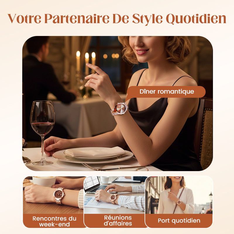 Montre élégante et étanche pour femme