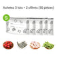 🥢Sac de Conservation en Aluminium Reutilisable et Fermable🌍Parfait pour Stocker et Protéger Vos Aliments!🌿