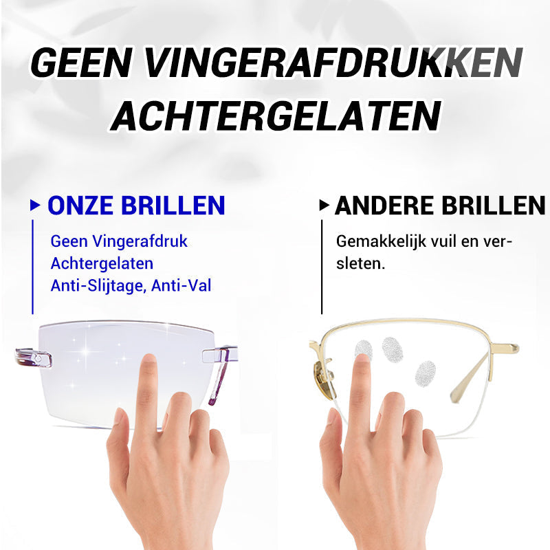 ⏰Lunettes de lecture sans monture ultra-légères à coupe diamant