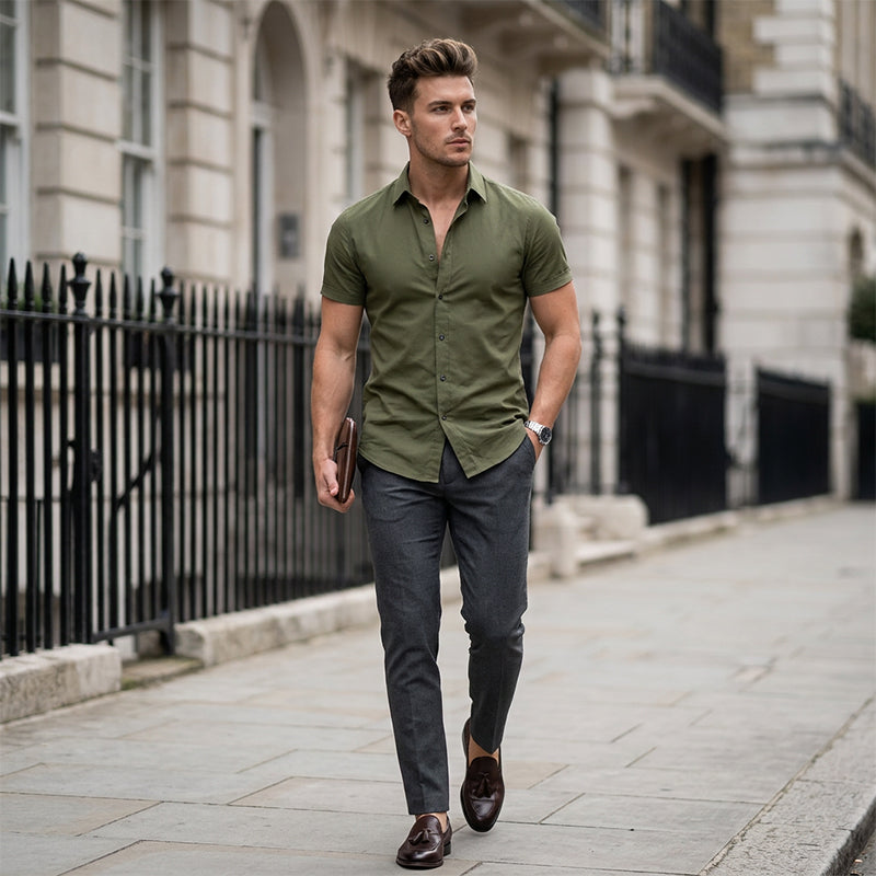 👔 50% DE RÉDUCTION ✨ Chemise homme infroissable & sans repassage – Tissu technique respirant, confort optimal – Style polyvalent pour le bureau & le quotidien – toujours impeccable sans effort ⚡