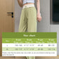 Pantalon à Taille Élastique et Jambes Larges pour Femme