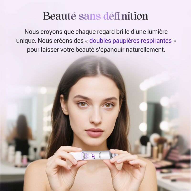 Crème invisible pour styliser les paupières doubles