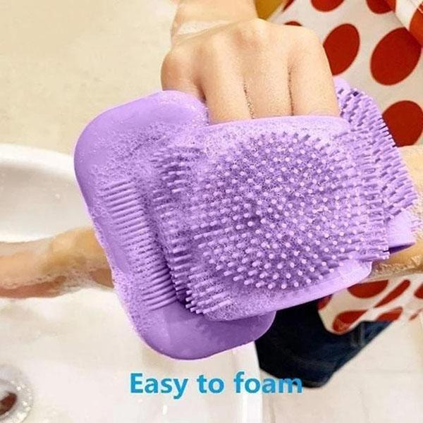 🚿 50% DE RÉDUCTION! 💆‍♀️ Brosse de douche en silicone ultra-douce – Nettoyage profond, massage apaisant & doux pour la peau – Parfaite pour une routine bien-être quotidienne ✨