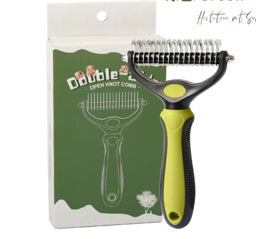 🐾 PROMO LIMITÉE 50% DE RÉDUCTION ! ✨ Brosse Démêlante pour Chats et Chiens – Professionnel, Double Face ✨