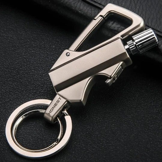🔥💖 PROMO -50% ! Porte-clés Briquet à Silex – apparence, Rechargeable & 10 000 Utilisations | Survie, Camping & Cadeau (4 Modèles)