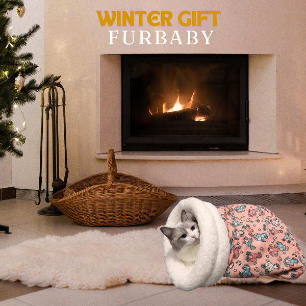 📢 50% de Réduction – Nid Douillet pour Chat et Chien en Peluche Ultra-Douce, Panier Semi-Fermé Chaleur 360° Lavable en Machine