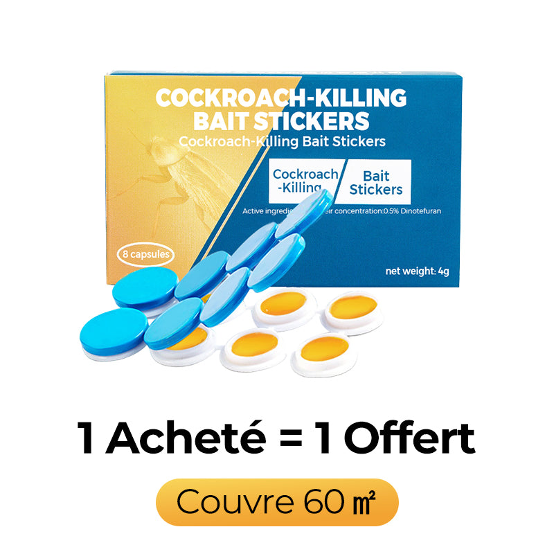 Autocollants Appâts Anti-Cafards