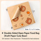 Paquet de 50 sachets en papier pour sandwichs, 7,1 x 7,1 pouces, sachets anti-graisse pour snacks, sachets non blanchis pour pâtisseries, petits sachets en papier brun recyclables, sachets pour biscuits, adaptés aux boulangeries et aux beignets