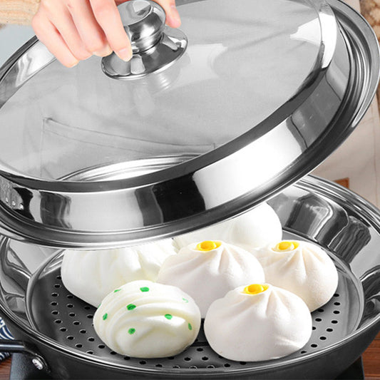 Insert vapeur polyvalent en acier inoxydable pour casserole