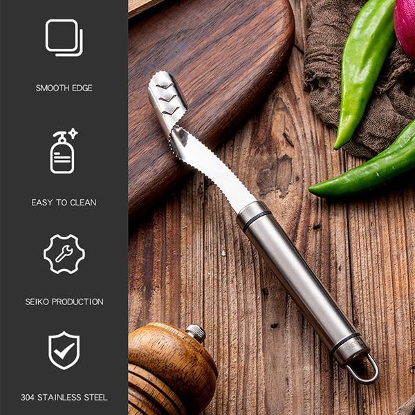 🔥50% DE RÉDUCTION !Vide-Poivron & Épépineur en Inox 304 – Lame Dentelée Précise, Dénoyautage en 1 Torsion & Protection des Doigts ✨