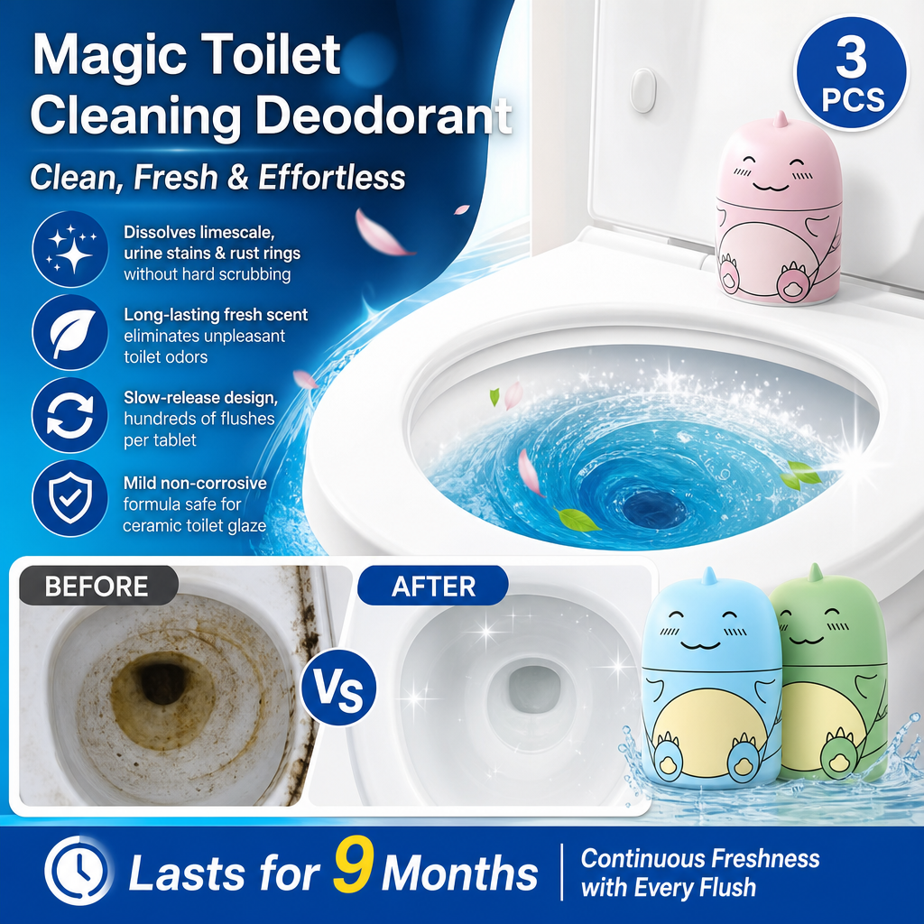 🚽 50 % DE RÉDUCTION MAINTENANT ! Bloc nettoyant automatique pour toilettes en formule longue durée – Nettoyage et désodorisation 2 en 1, à chaque chasse d’eau