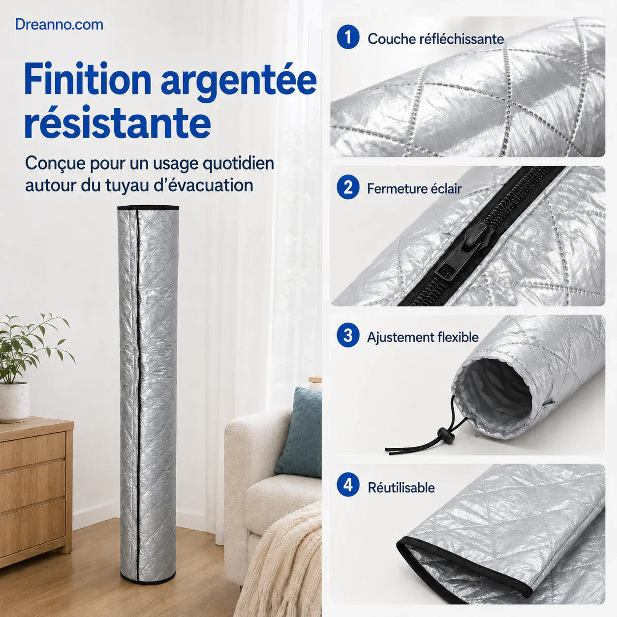 🔥Gaine isolante pour tuyaux de climatisation, une gaine de protection réutilisable pour les tuyaux dans le système HVAC des véhicules.