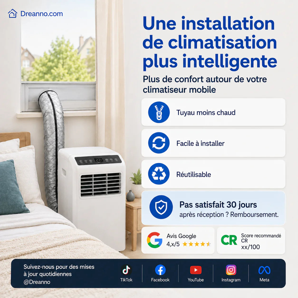 🔥Gaine isolante pour tuyaux de climatisation, une gaine de protection réutilisable pour les tuyaux dans le système HVAC des véhicules.