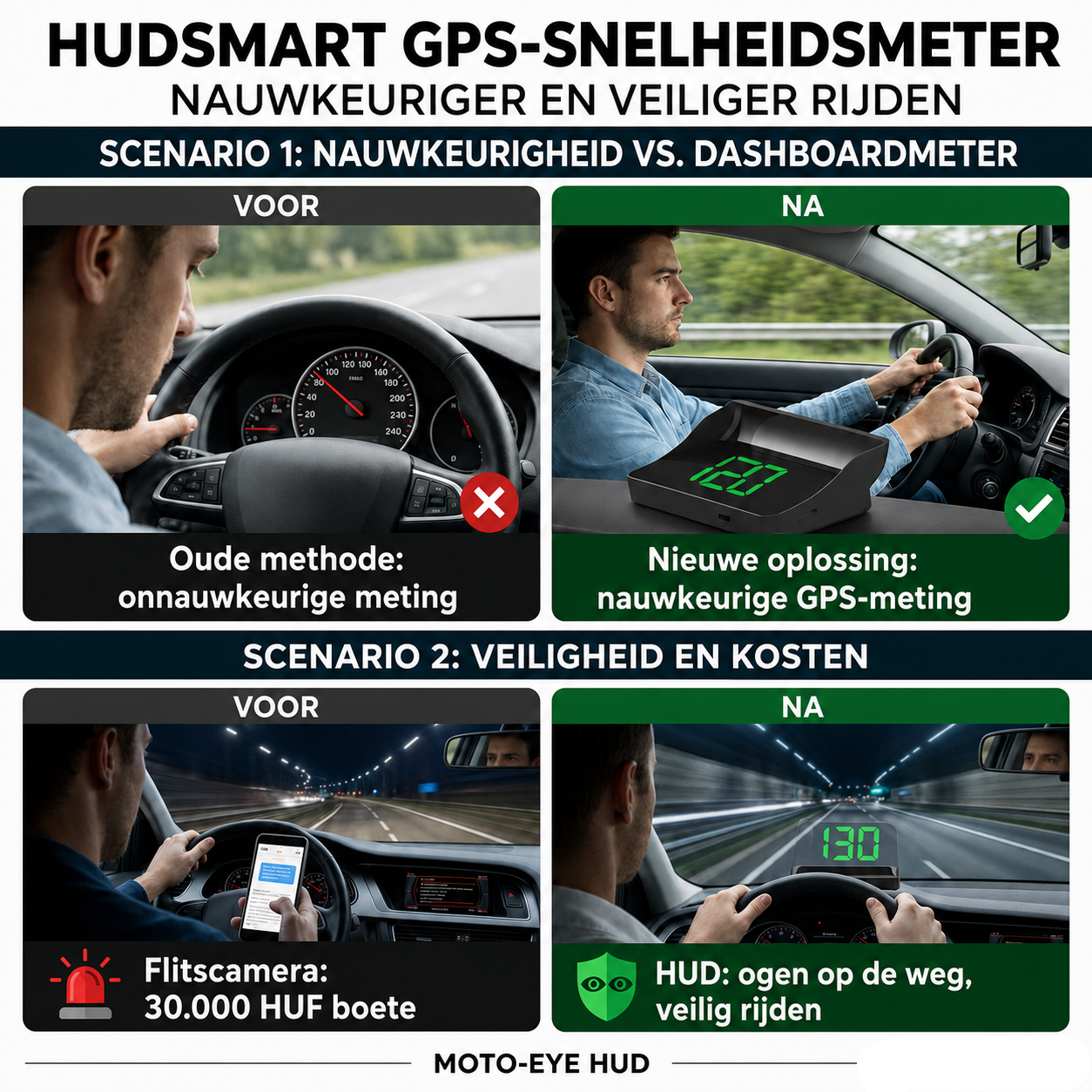 🚗🛰️ Affichage tête haute (HUD) et compteur de vitesse GPS numérique pour voiture – gardez les yeux sur la route, évitez les amendes. 50 % de réduction !