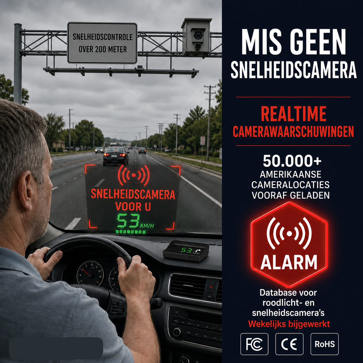 🚗🛰️ Affichage tête haute (HUD) et compteur de vitesse GPS numérique pour voiture – gardez les yeux sur la route, évitez les amendes. 50 % de réduction !