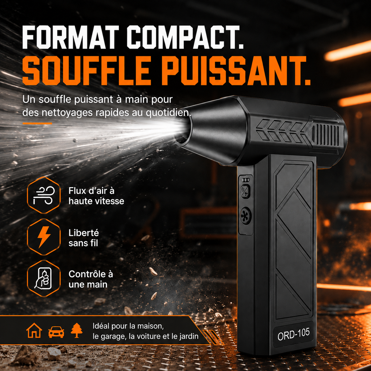 ⚡ Souffleur d'air Turbo sans fil – 50 % DE RÉDUCTION, offre à durée limitée ! 🏷️