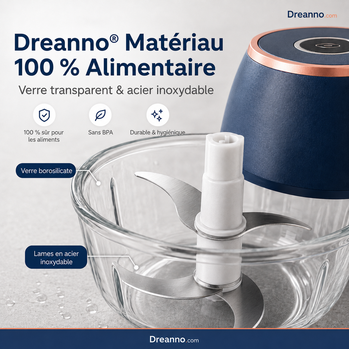 🎉 2026 Soldes — Plus de 51 400 Vendu!🧄 Hachoir et Broyeur à Ail Électrique Sans Fil – Multifonctionnel & Portable