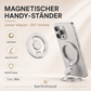 Support magnétique pour téléphone portable avec anneau, pivotant à 360°