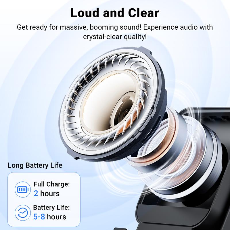 💎 50 % DE RÉDUCTION SUR LE SUPPORT D'ENCEINTE SANS FIL 5-EN-1 ! 💎 Audio par induction, support pour téléphone et éclairage d'ambiance