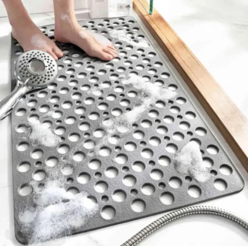 📢📢50% DE RÉDUCTION !! ⏰ Tapis de douche antidérapant haut de gamme avec ventouses puissantes🧼