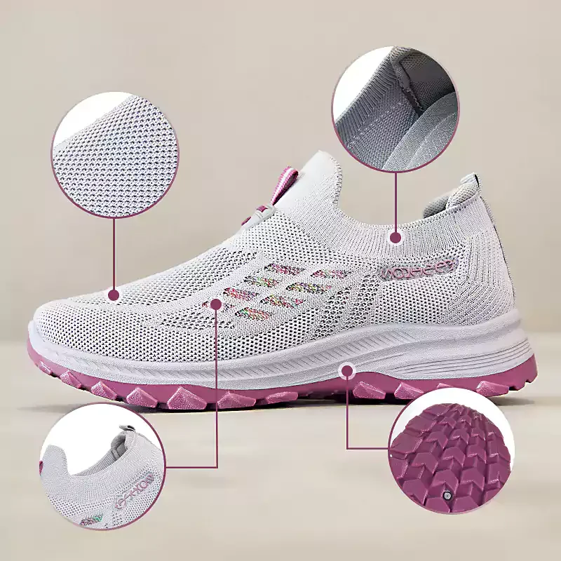 👟 50% DE RÉDUCTION! 💟 Chaussures Orthopédiques – Triple soutien voûte, mousse mémoire & massage – Soulage les douleurs au quotidien 👣