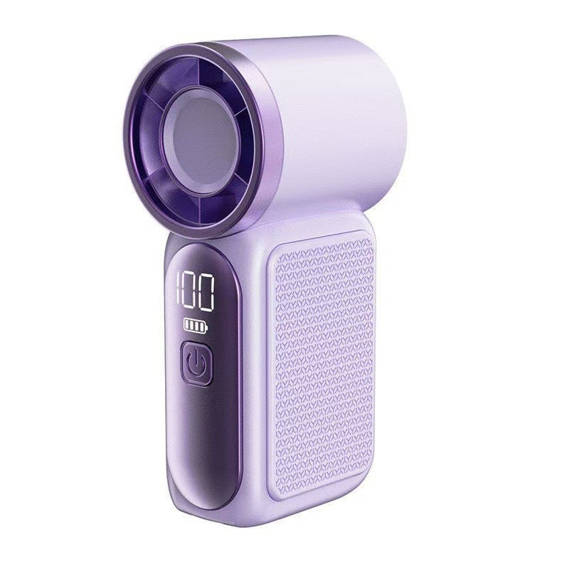 🌀💨 PROMO FLASH 50% ! Mini Ventilateur Portable Turbo LED 6 Vitesses – 3000mAh, USB-C, 107g, Affichage, Parfait pour Voyage, Maquillage & Quotidien ✨