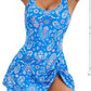 Dernière chance : 50 % de réduction ! Maillot de bain une pièce pour femme avec effet ventre plat et fermeture à boutons.