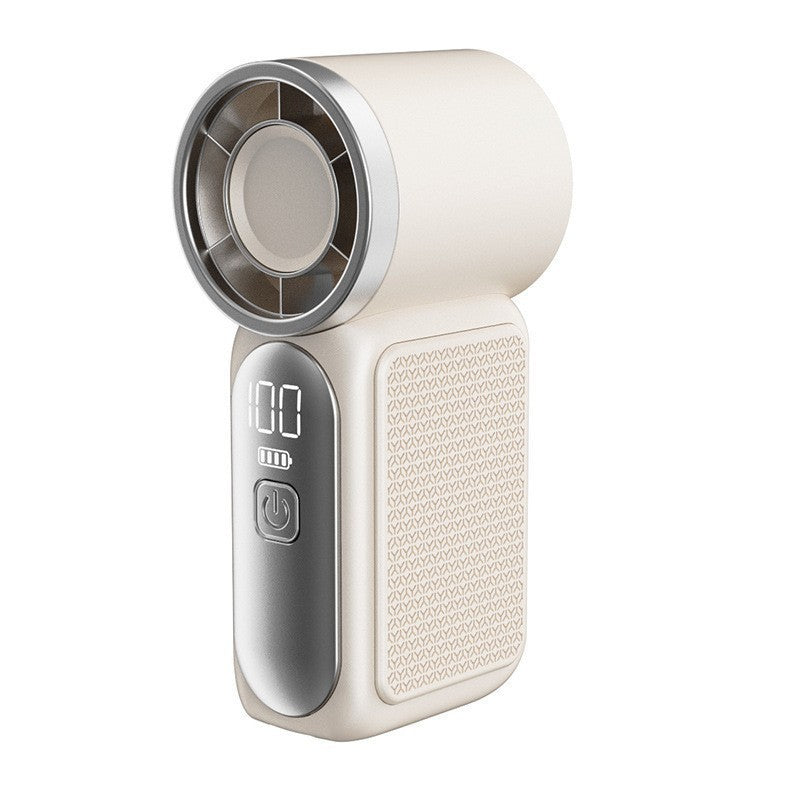 🌀💨 PROMO FLASH 50% ! Mini Ventilateur Portable Turbo LED 6 Vitesses – 3000mAh, USB-C, 107g, Affichage, Parfait pour Voyage, Maquillage & Quotidien ✨