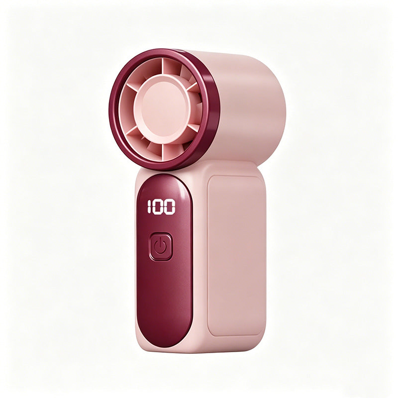 🌀💨 PROMO FLASH 50% ! Mini Ventilateur Portable Turbo LED 6 Vitesses – 3000mAh, USB-C, 107g, Affichage, Parfait pour Voyage, Maquillage & Quotidien ✨