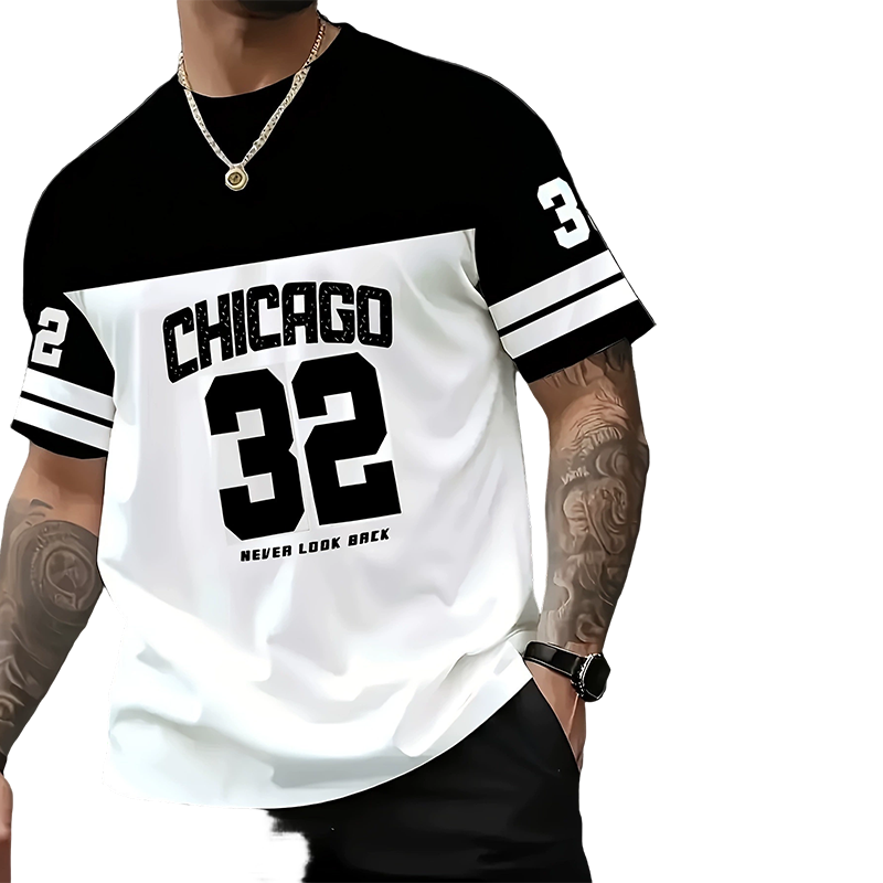 🔥👕 T-shirt Homme Imprimé Graphique – Coupe Relax & Tendance Quotidienne