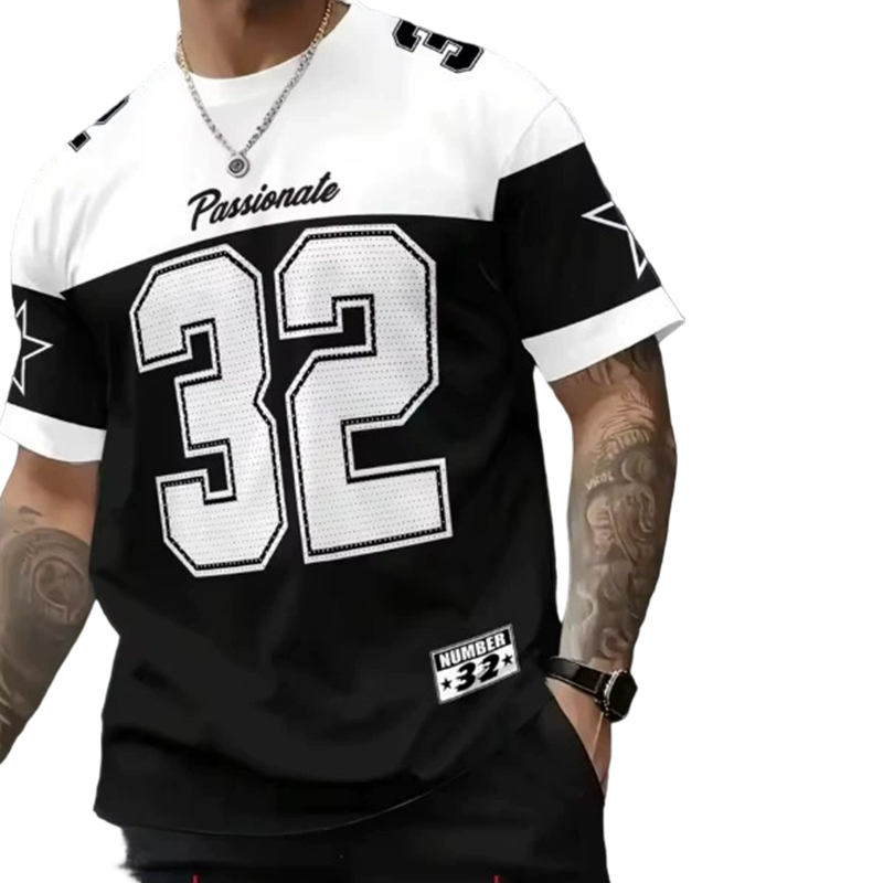 🔥👕 T-shirt Homme Imprimé Graphique – Coupe Relax & Tendance Quotidienne