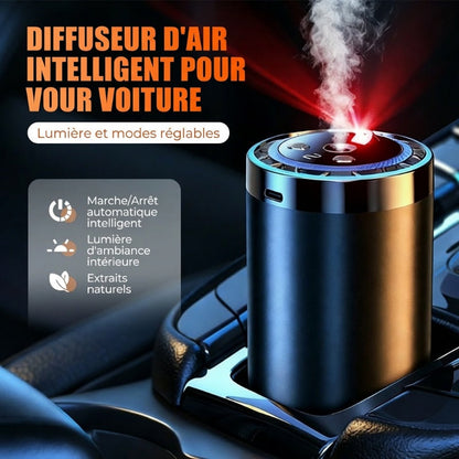💡 Ambiance Lumineuse & Aromatique en Voiture 🌙 Votre diffuseur intelligent 2-en-1 !