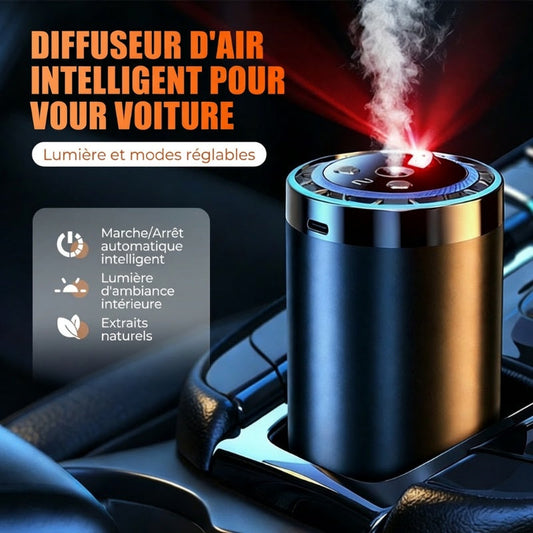 💡 Ambiance Lumineuse & Aromatique en Voiture 🌙 Votre diffuseur intelligent 2-en-1 !