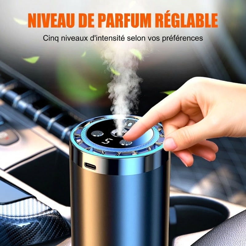 💡 Ambiance Lumineuse & Aromatique en Voiture 🌙 Votre diffuseur intelligent 2-en-1 !